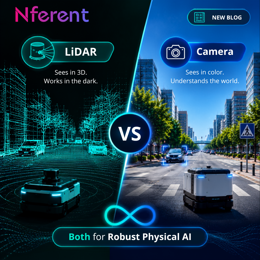 Sensor for Robot Spatial AI: LiDAR vs Cameras